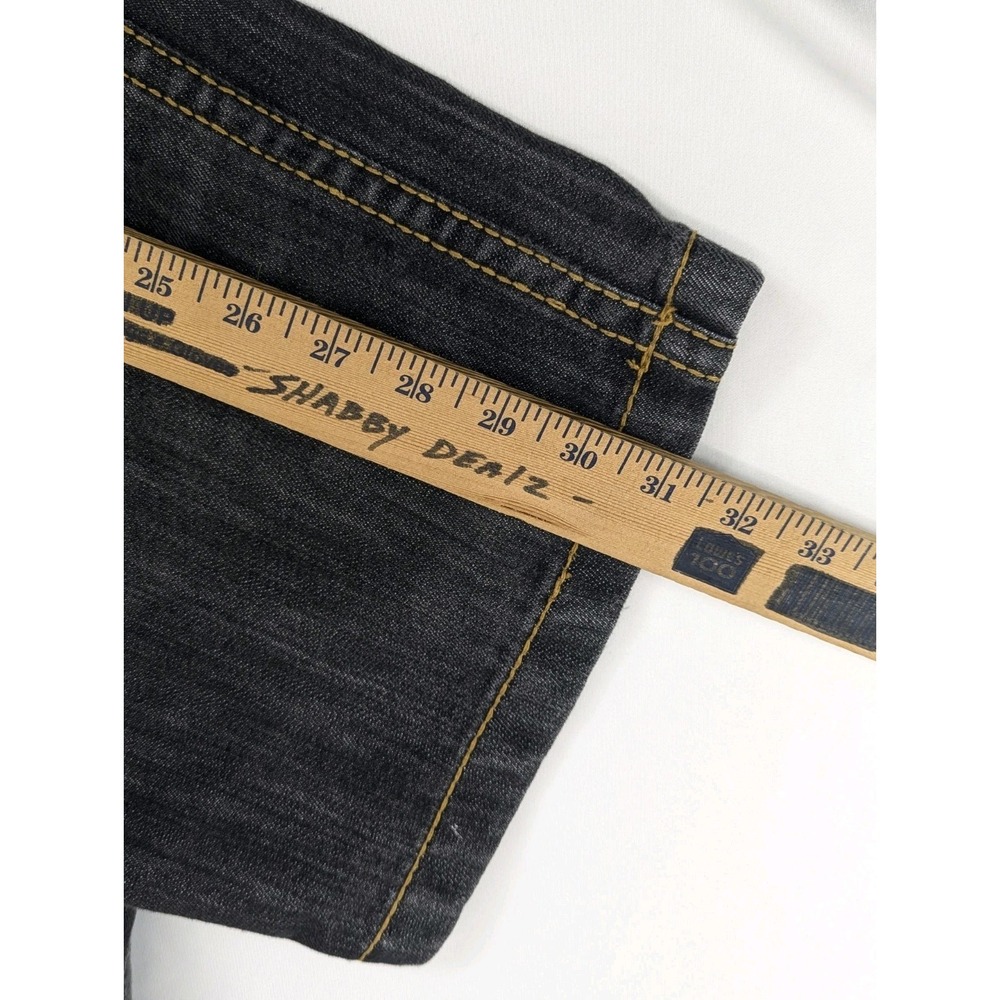 Southpole Mens 38x31 Baggy Relaxed Jeans Black Wash Y2K Streetwear Embroidered - Picture 9 of 10